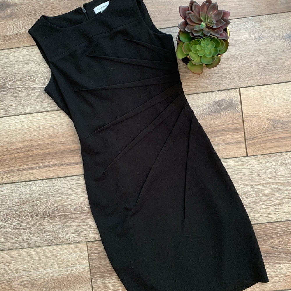 NWT black Calvin Klein sheath dress